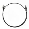 0.5m Cat6 RJ45-RJ45 Ultra Thin LSZH Network Cables - Black