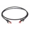 Cat6a S/FTP LSZH 1.5m RJ45-RJ45 Network Cable - Black