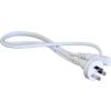 IEC C13 to Mains Power Cord - 5m - White