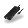 ALOGIC USB-C Portable Docking Station with Power Delivery - VROVA Plus Series - Black Aluminium