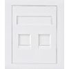 Astrotek Cat5e RJ45 Wall Face Plate 86x86mm 2-Port Socket Kit