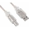 Astrotek 345408-D00000 USB A-B Cable, translucent Silver, 5m