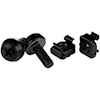 StarTech M6 Screws and Cage Nuts - 100 Pack - Black