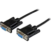 StarTech 2m Black DB9 RS232 Null Modem Cable FF