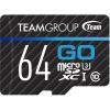 Team Group Go 4K MicroSDXC Memory Card 64GB, R/W (Max) 100MB/s 50MB/s, V30, UHS-I U3 With SD Adapter