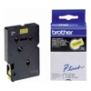 Brother TC-601 - 12MM BLACK ON YELLOW TC TAPE