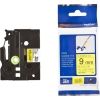Brother TZ-FX621 9mm Black on Yellow Flexible TZ Tape - GENUINE