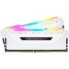 Corsair Vengeance RGB Pro 16GB (2x 8GB) DDR4 3000MHz C15 Desktop Gaming Memory - White