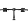 Deskmount Dual-Monitor Arm - for up to 27 inch Monitors - Low-Profile Design - Desk-Clamp or Grommet-Hole Monitor Mount