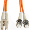 10m LC-ST OM1 Multimode Fibre Optic Cable - Orange
