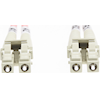 2m LC-LC OM1 Multimode Fibre Optic Cable - Salmon Pink