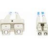 5m LC-SC OM4 Multimode Fibre Optic Cable - Blue