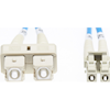 2m LC-SC OM1 Multimode Fibre Optic Cable - Blue