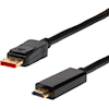 4Cabling 1m DisplayPort Male to HDMI 2.0 Male Cable. 4K2K @60Hz - Black