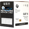 Cat6 Ethernet 305m Cable Reel Box. Solid Conductor. Blue