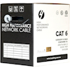 Cat6 Ethernet 305m Cable Reel Box. Solid Conductor. Grey