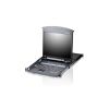 Aten 8-Port Rackmount USB-PS/2 Single Rail Slideaway 19 inch LCD KVMP Switch with front USB and D/Chain