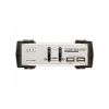 Aten Petite 2-Port USB VGA KVM Switch with Audio - 0.9m Cables Built In