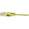 Hypertec HCAT6YL0.5SL, Cat6 28AWG Yellow Patch Lead 0.5m Slim, 1yr