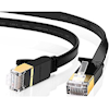 Edimax 2m Black 10GbE Shielded Cat7 Network Cable - Flat