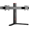Brateck Dual Screen Classic Pro Gaming Monitor Stand for Most 17 to 27 Monitor, Up to 7kg/Screen-Black Color