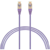 5m Cat6a RJ45 S/FTP Thin LSZH 30 AWG Network Cable. Purple