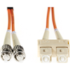 2m SC-ST OM1 Multimode Fibre Optic Cable: Orange