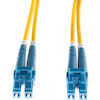 5m LC-LC OS1 / OS2 Singlemode Fibre Optic Cable : Yellow