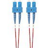 1m SC-SC OS1 / OS2 Singlemode Fibre Optic Cable: Red