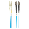 3m LC-ST OM4 Multimode Fibre Optic Cable: Blue