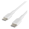 BELKIN 2M USB-C TO USB-C CHARGE/SYNC CABLE, BOOST Charge, WHITE, 2 YRS