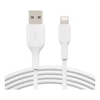 Belkin 2M USB-A TO LIGHTNING CHARGE/SYNC CABLE, MFi, WHT, 2 YR WTY