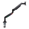 One-Touch Height Adjustable Single Monitor Arm - Black