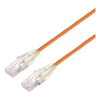 BluPeak 1M Ultra Thin Cat6a UTP LAN Cable - Orange (Lifetime Warranty)