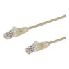 1.5 m Cat6 Cable - Slim Cat6 Patch Cord - Grey - Snagless RJ45 Connectors - Gigabit Ethernet Cable - 28 AWG (N6PAT150CMGRS)