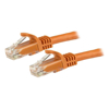 7.5 m Cat6 Cable - Orange Cat6 Patch Cord - Snagless RJ45 Connectors - 24 AWG Copper Wire - Ethernet - ETL (N6PATC750CMOR)