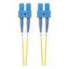 20m SC-SC OS1 / OS2 Singlemode Fibre Optic Cable: Yellow
