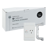 4C | Ultima Single Power Point 250V 10A - Vertical - 10 Pack with 10 FREE C-Clips