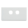 4C | Classic 2 Gang Switch Cover - White