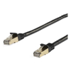 7m CAT6a Ethernet Cable - Black - RJ45 Snagless Connectors - CAT6a STP Cord - Copper Wire - Network Cable (6ASPAT7MBK)