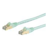 7m CAT6a Ethernet Cable - Aqua - RJ45 Snagless Connectors - CAT6a STP Cord - Copper Wire - Network Cable (6ASPAT7MAQ)