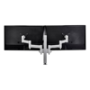 Atdec AWM Dual Monitor arm solution - 460mm articulating arms - 400mm Post - bolt - Silver