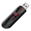 SanDisk Cruzer Glide 3.0 USB Flash Drive, CZ600 64GB, USB3.0, Black with red slider, retractable design, 5Y