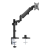 Brateck Single Monitor Heavy-Duty Aluminum Gas Spring Monitor Arm Fit Most 17" - 35" Monitors Up to12kg per screen VESA 75x75/100x100