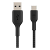 Belkin 15cm USB-A to USB-C Cable, Braided Boost Charge, Black, 2 YRS