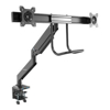 Desk Mount Dual Monitor Arm - Synced Height Adjustment - For 17# to 32# VESA Monitors - 2x USB 3.0 (ARMSLIMDUAL2USB3)