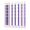 Antec PSU -  Sleeved Extension Cable Kit V2 - Purple / White. 24PIN ATX, 4+4 EPS, 8PIN PCI-E, 6PIN PCI-E, Compatible with Standard PSU