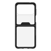 OtterBox Samsung Galaxy Z Flip3 5G Symmetry Series Flex Case - Black Crystal (Clear/Black) (77-84199), Durable  3X Military standard protection