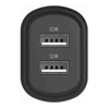 Cygnett 12W USB-A Dual Port Wall Charger - Black (CY3672PDWLCH), USB-A Output- 5.0V?2.4A (12.0W), Charge 2 devices simultaneously, Lightweight