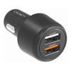 Cygnett 30W Dual Port Car Charger - Black (CY3680CYCCH), Dual charging (2 x USB-A), 3.6x faster than standard 5W, Charge your phone and tablet